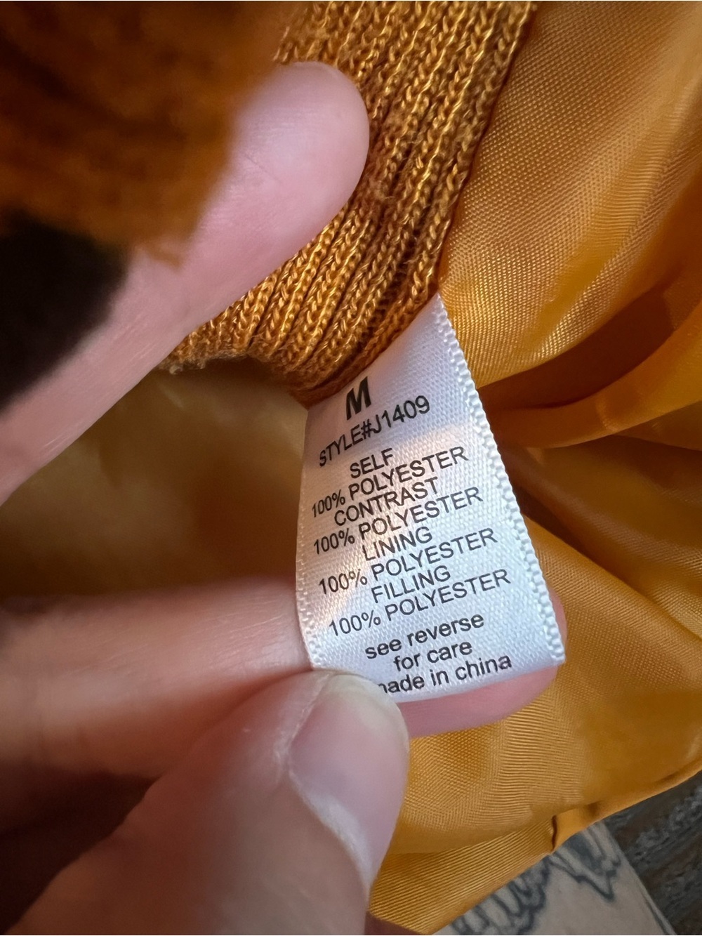 ACTIVE USA Quilted Mustard Sleeveless Vest - Picture 4 of 5